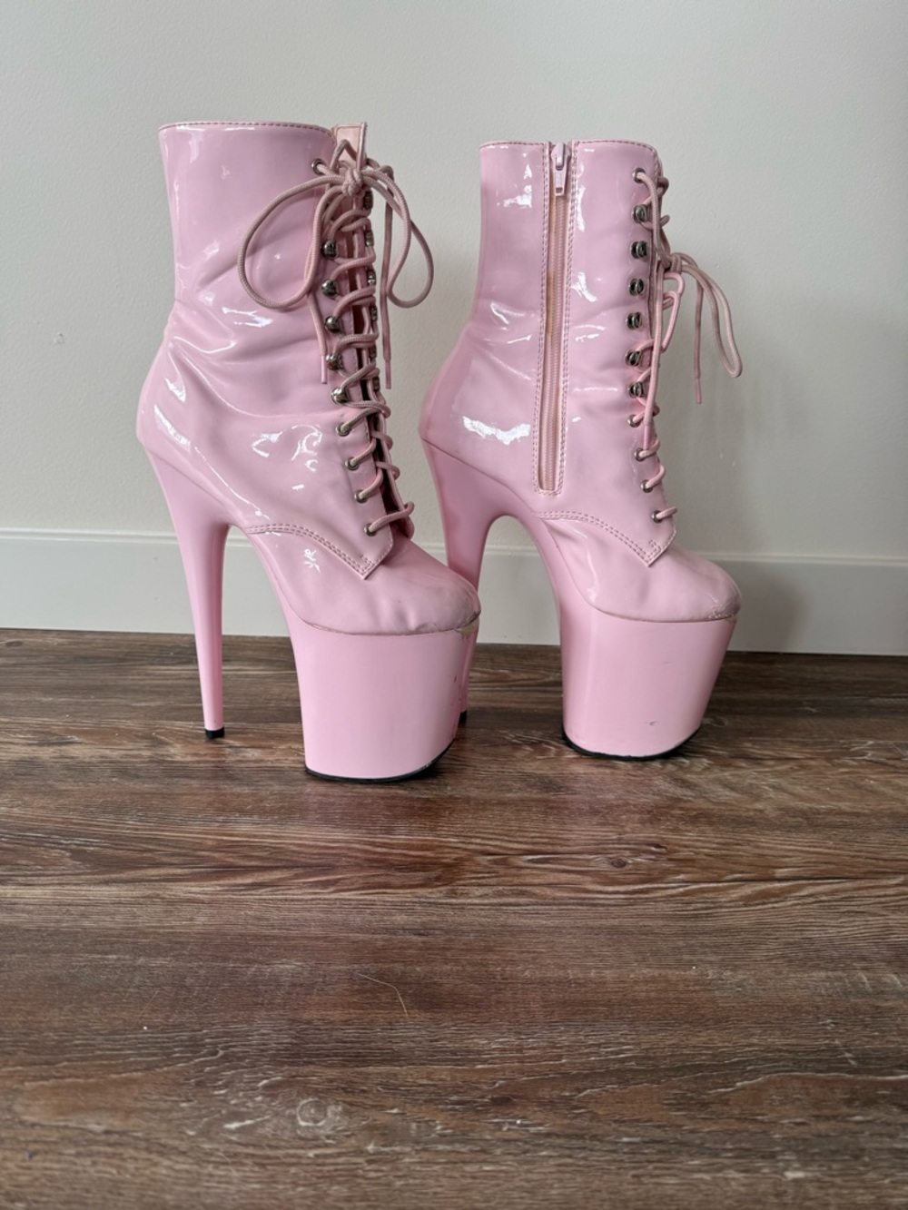 Pink Pleaser Ankle Boot Flamingo-1020